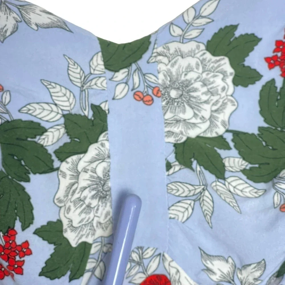 Torrid Floral Mini Challis Skater Dress Size 1X - Picture 4 of 12